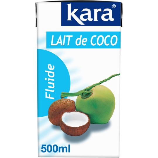 Lait de Coco Fluide KARA — La brique de 500 mL — Lot de 3